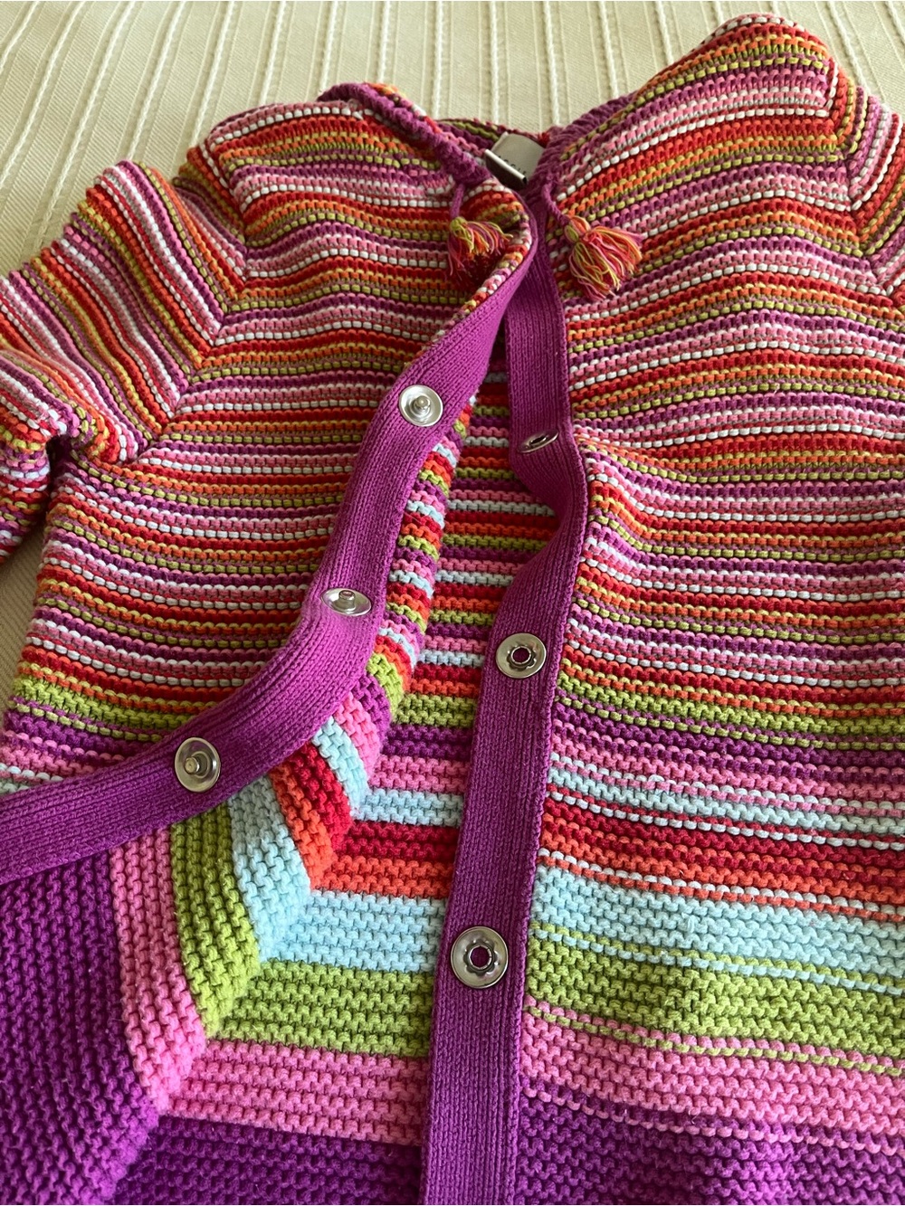 Maggie B Zoo Vintage girls Knit hoodie Cardigan - Picture 5 of 5